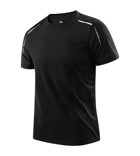 Men'S Running Quick Drying T-Shirts Breathable Hiking Fishing Tees Soft Elasticity Outdoor Sports Short Shirt Summer